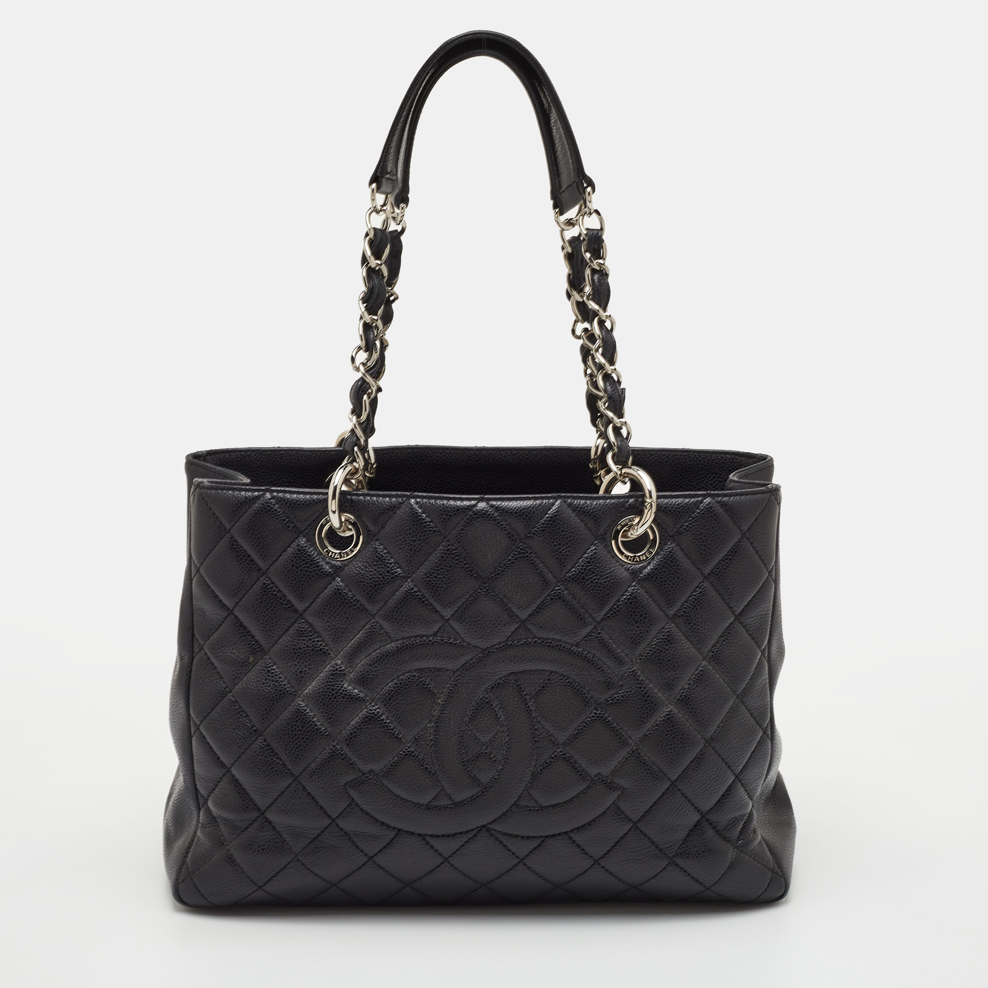 

Chanel Black Quilted Caviar Leather GST Shopper Tote