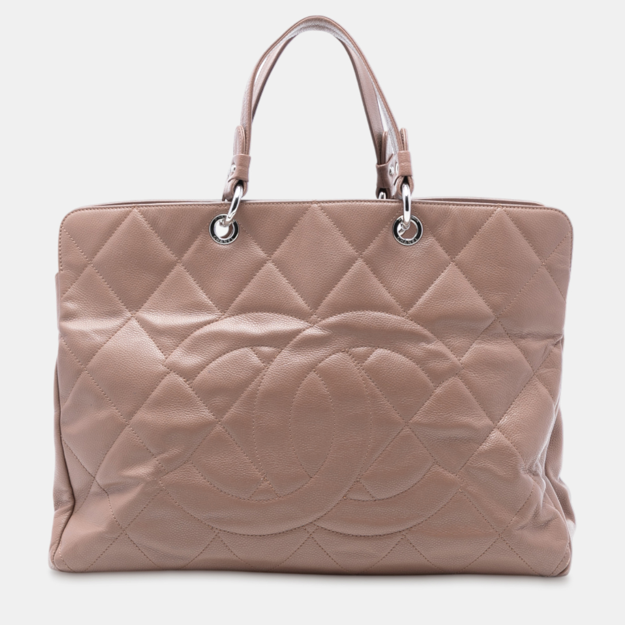 

Chanel Brown CC Quilted Caviar Timeless Tote
