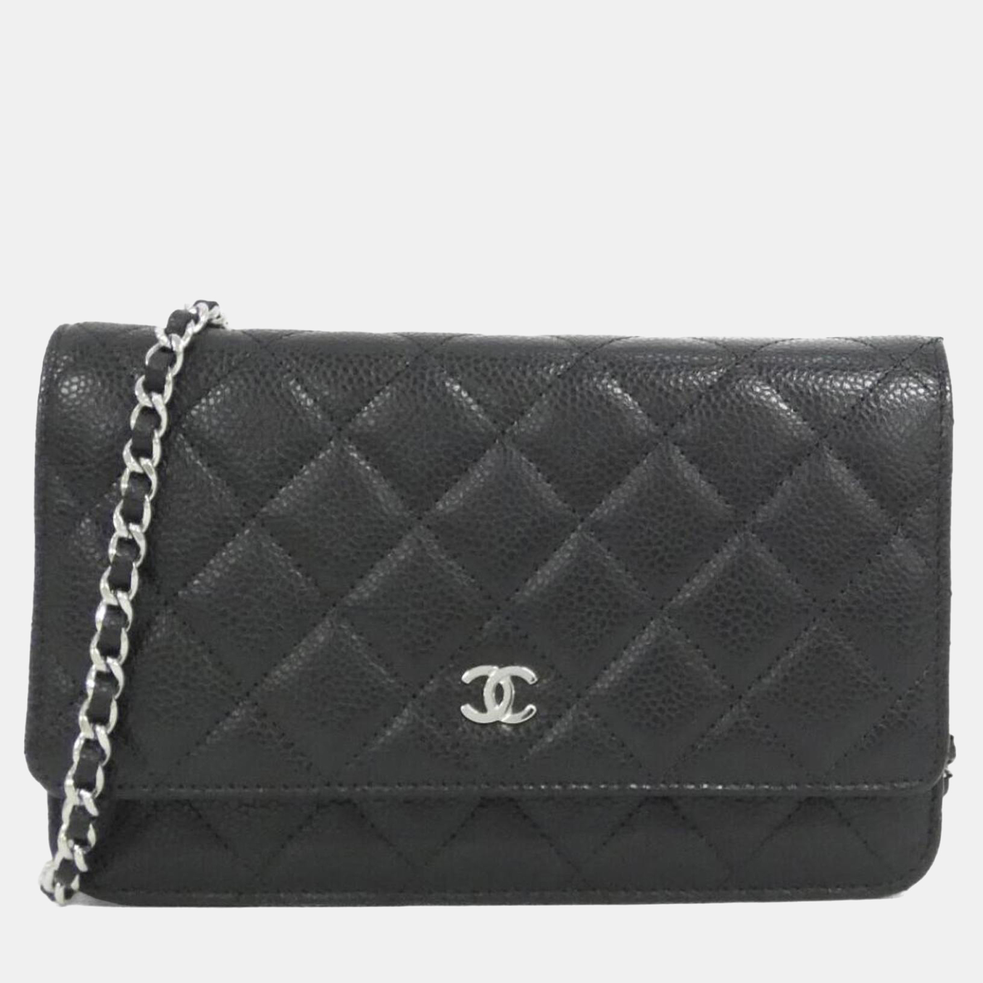 

Chanel Timeless Classic Line Chain Wallet, Black