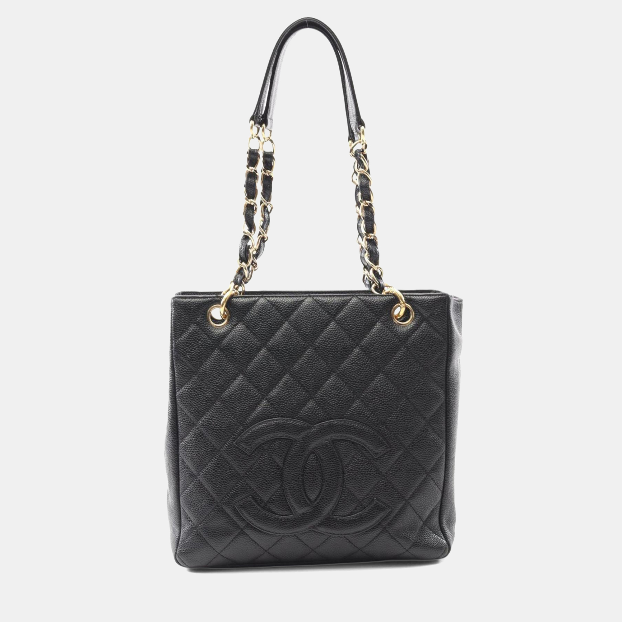 

Chanel Matelasse Pst Tote Bag Caviar Skin Grained Calf Black