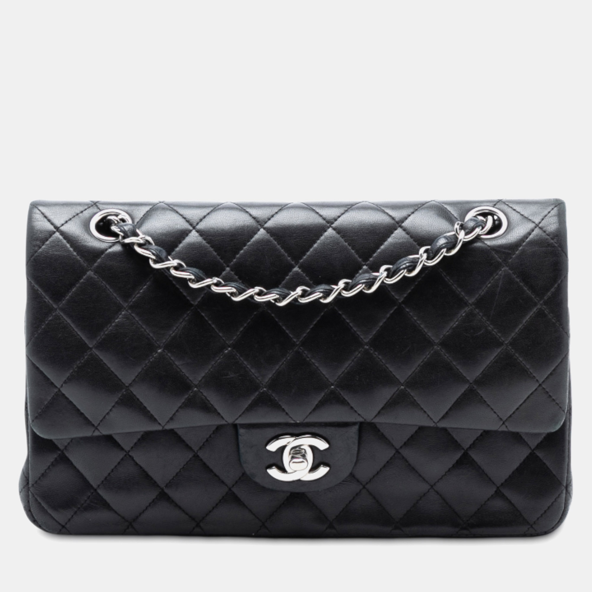 

Chanel Black Medium Classic Lambskin Double Flap