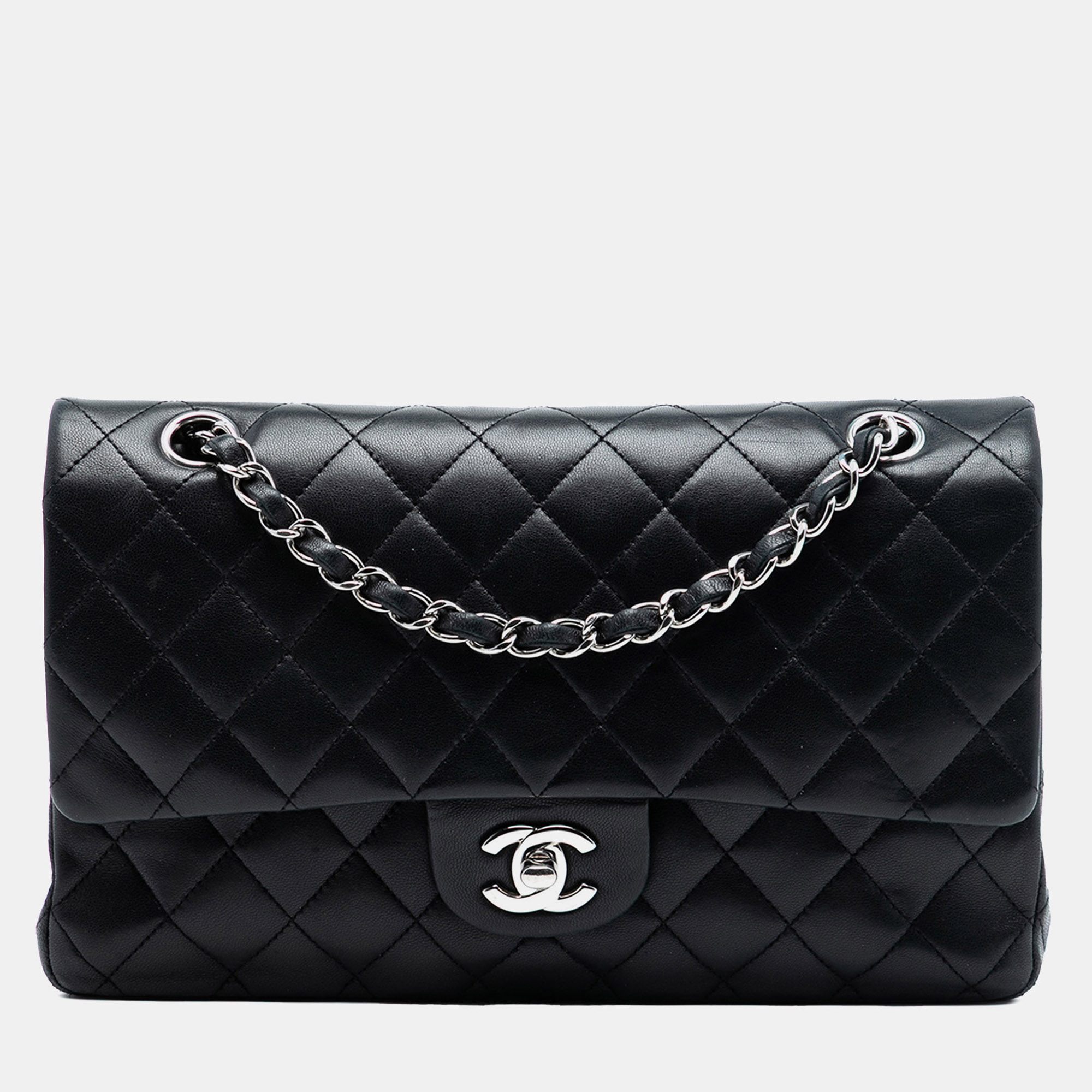

Chanel Black Medium Classic Lambskin Double Flap