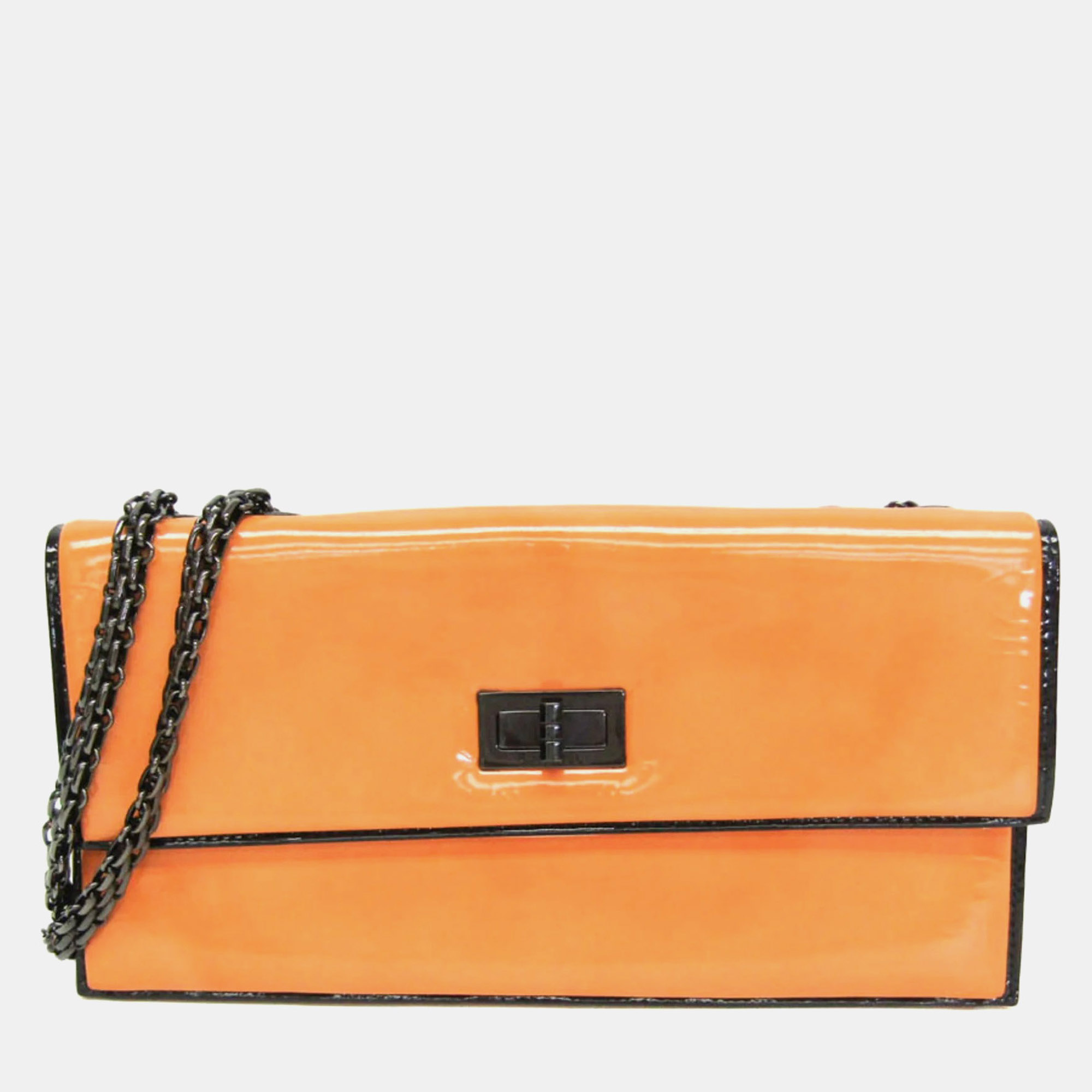 

Chanel Chain Shoulder Bag Leather Shoulder Bag Pink Yellow