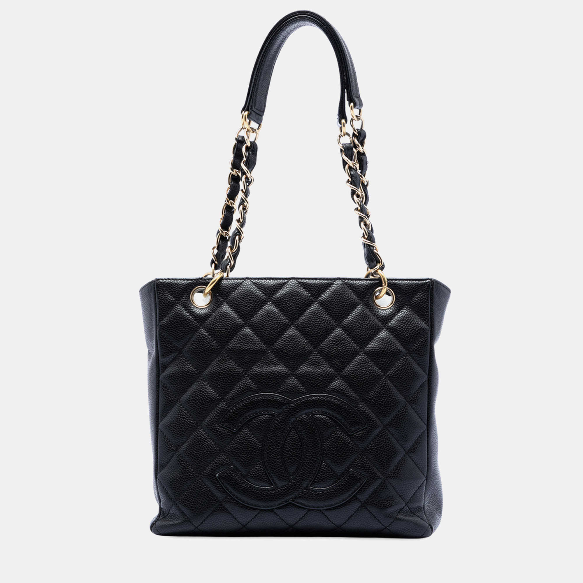 

Chanel Black Caviar Petite Shopping Tote