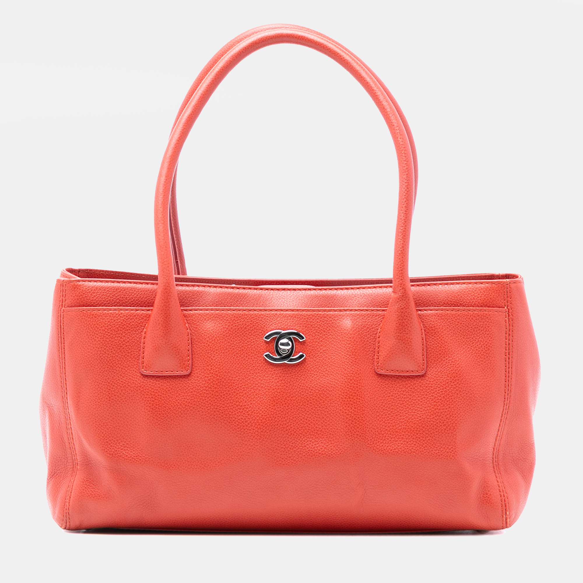 

Chanel Red Small Calfskin Executive Cerf Tote