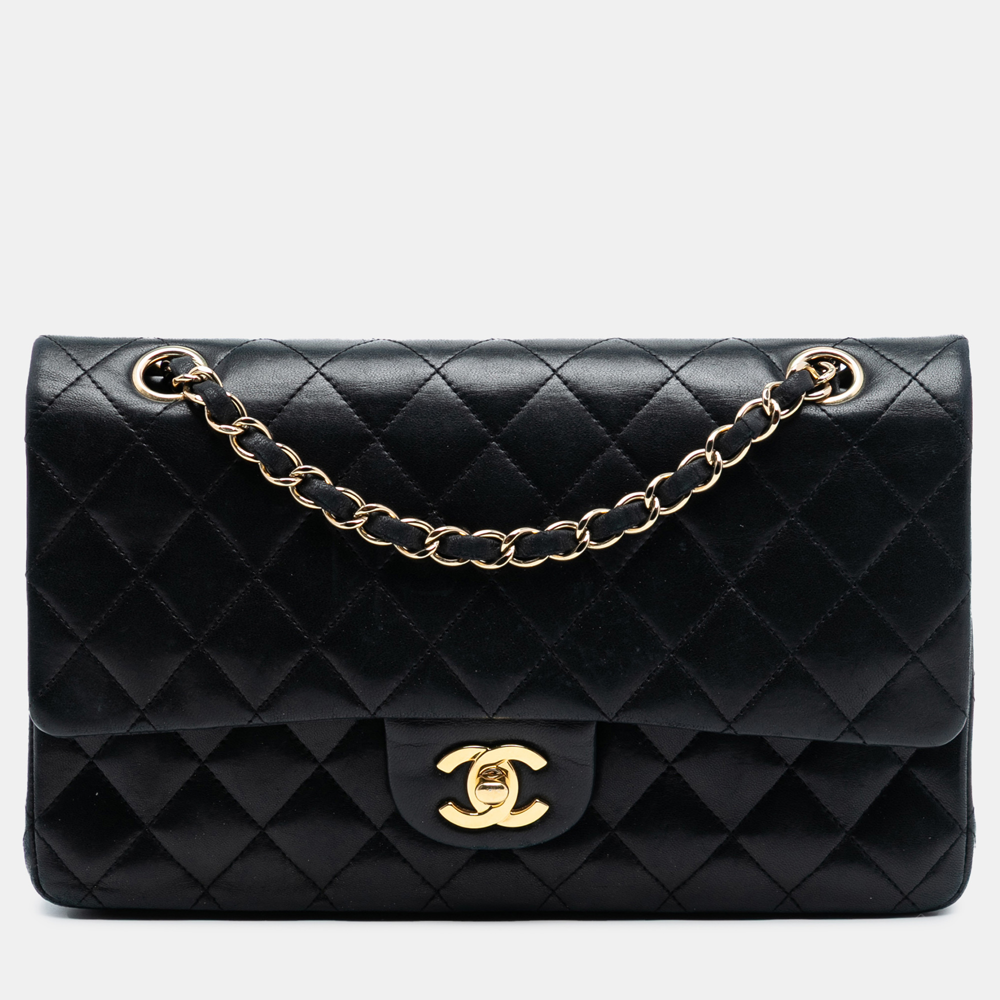 

Chanel Black Medium Classic Lambskin Double Flap