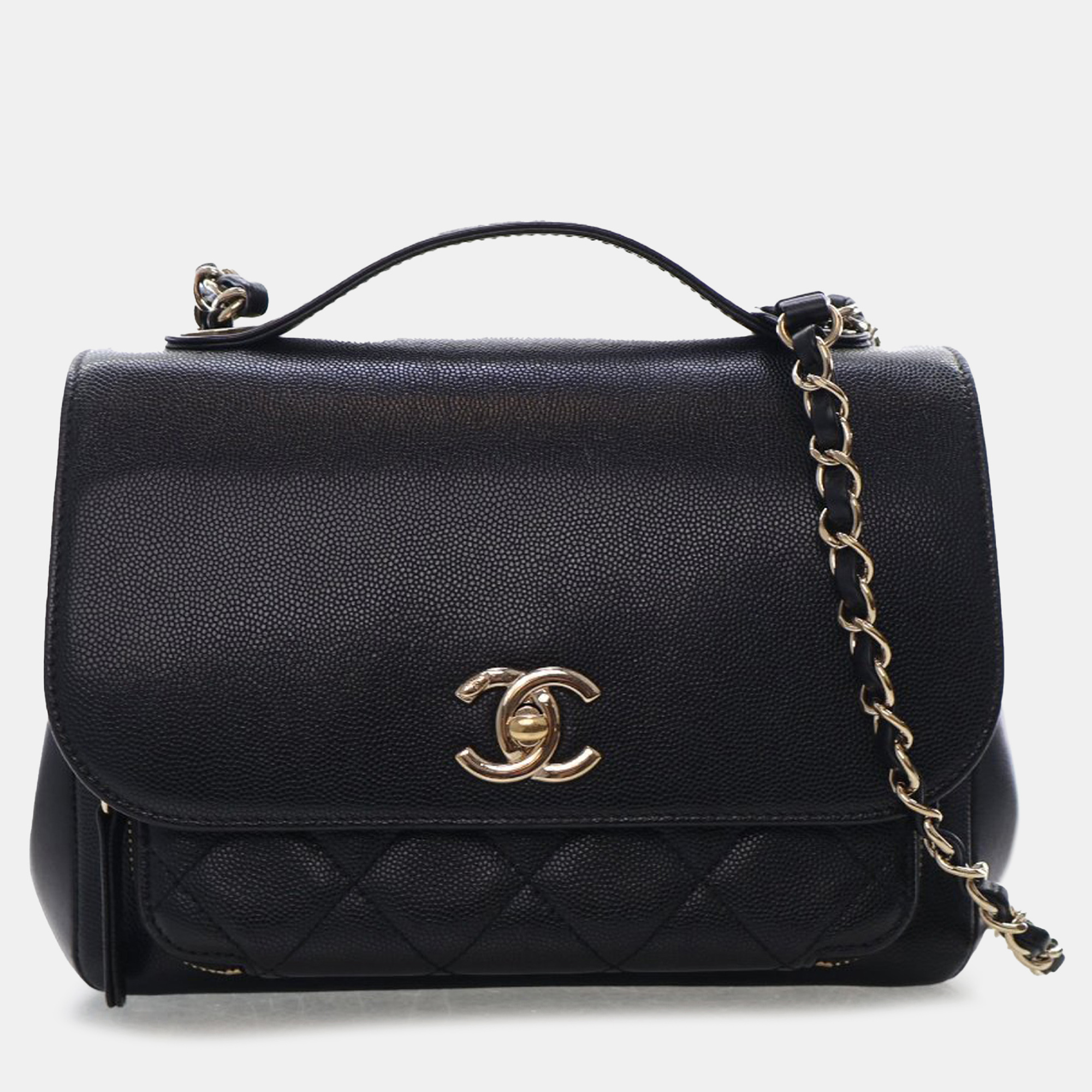 

Chanel Black Medium Caviar Business Affinity Top Handle Bag