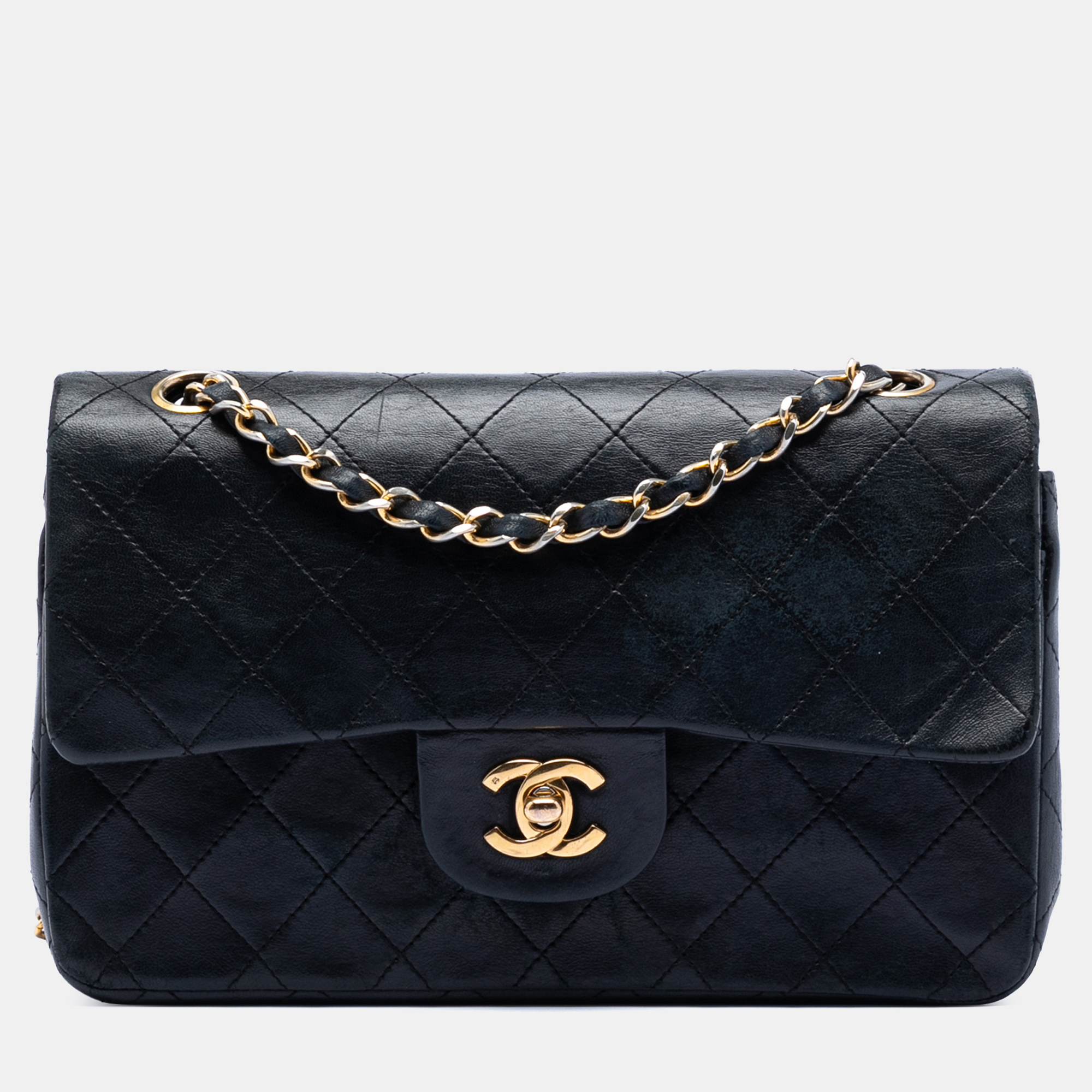 

Chanel Black Small Classic Lambskin Double Flap