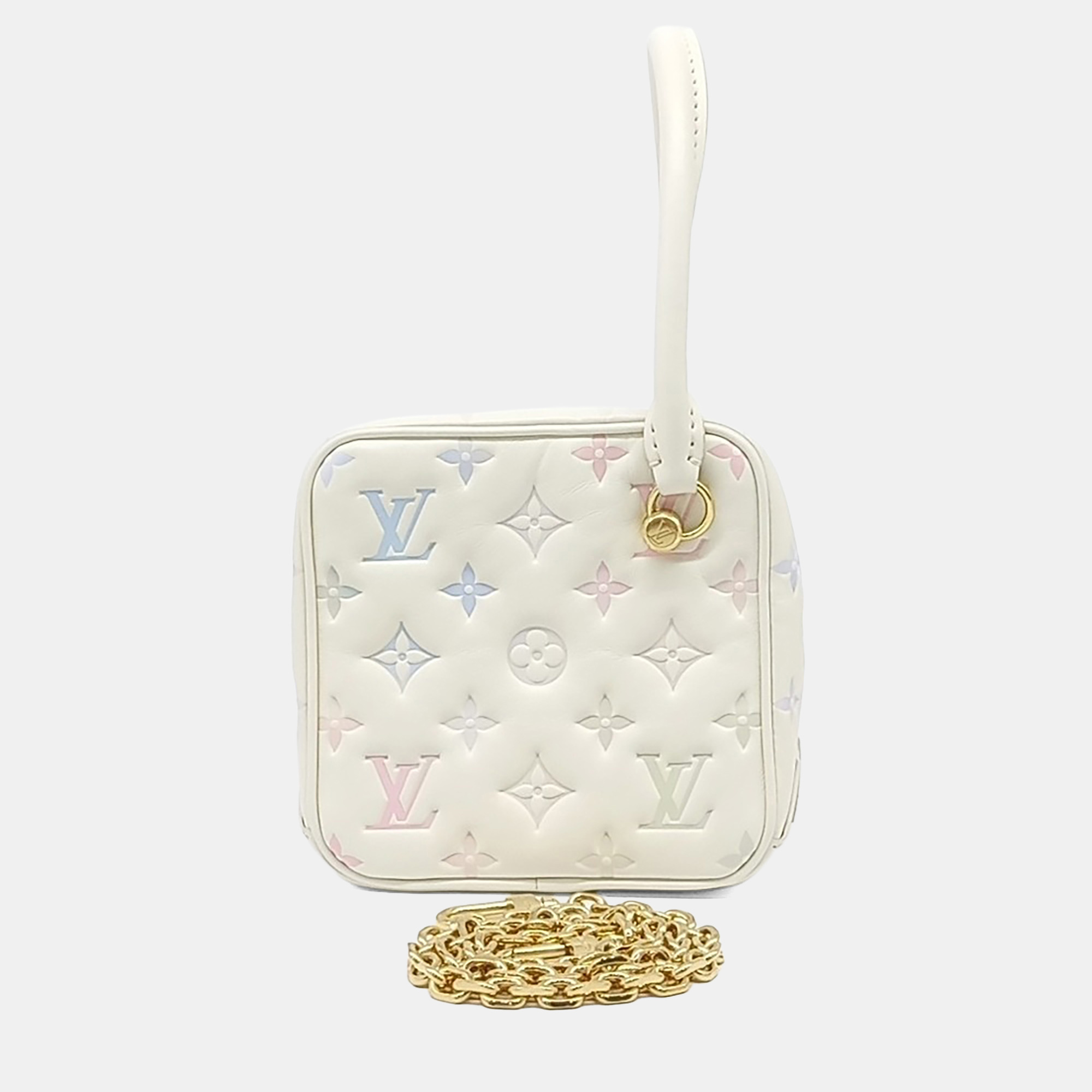 

Chanel White Leather New Square Bag