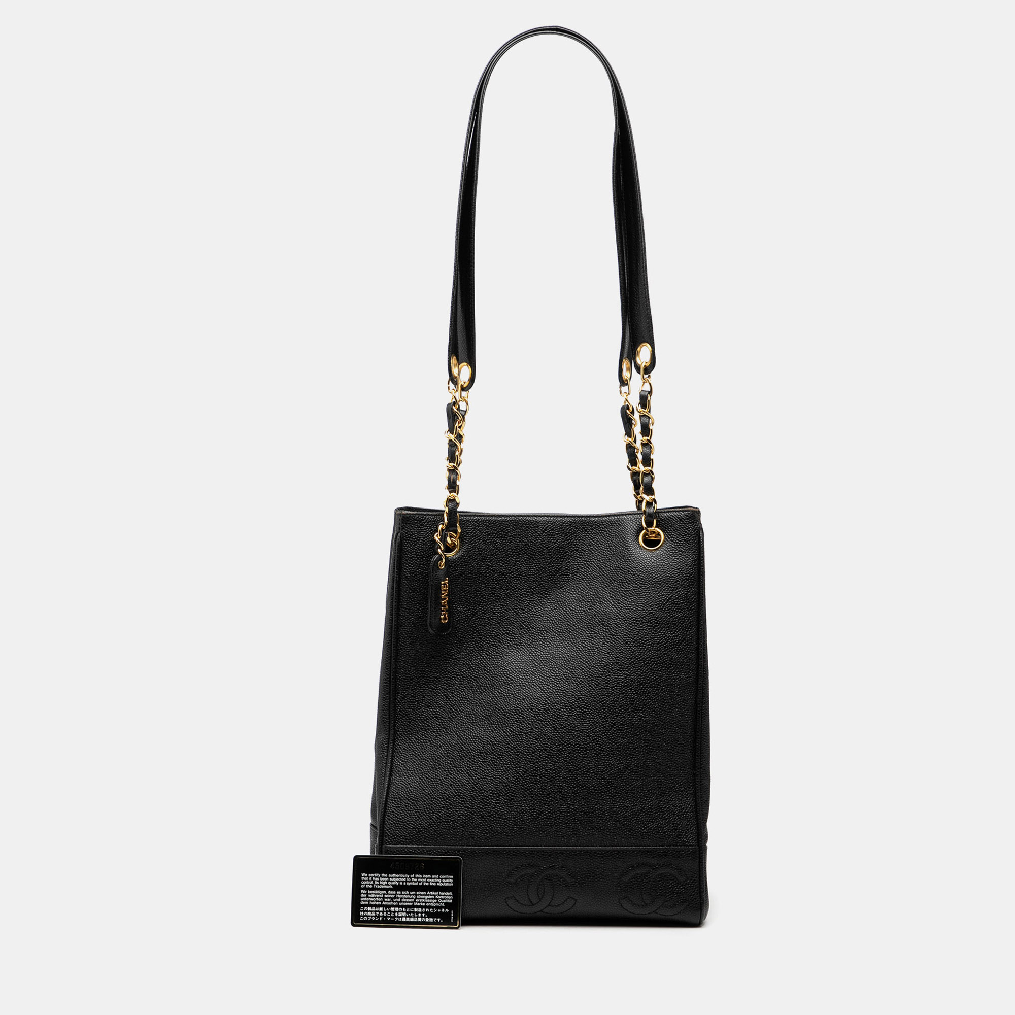 

Chanel Black Triple CC Caviar Tote