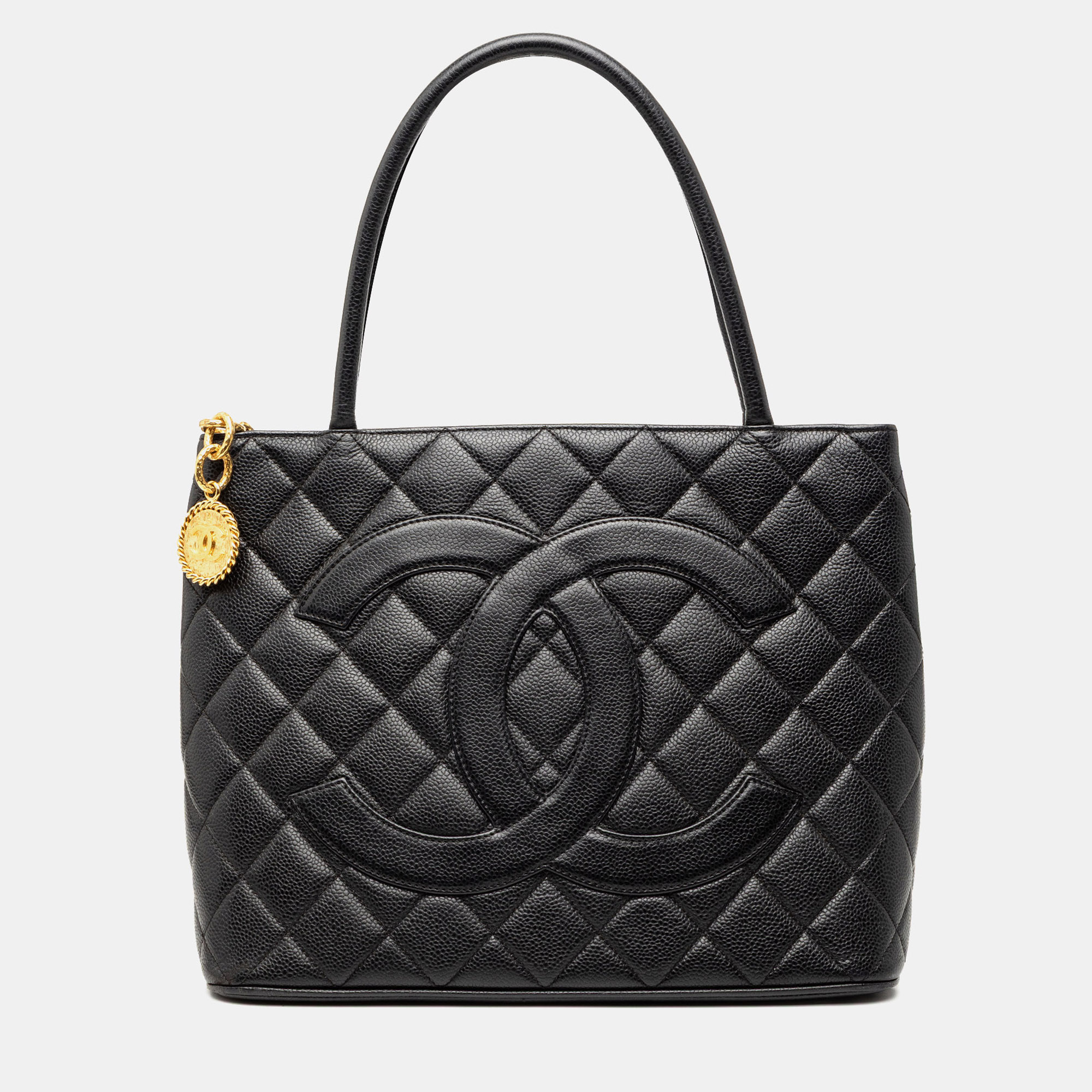 

Chanel Black Caviar Medallion Tote