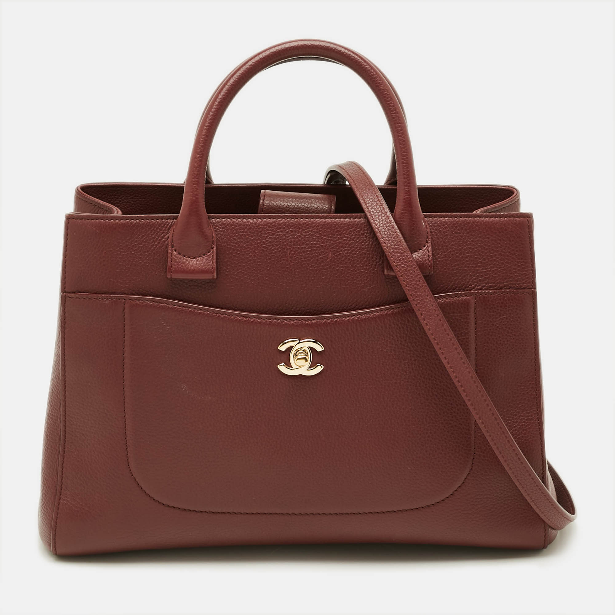 

Chanel Neo Executive  Red Leather Shopper Tote