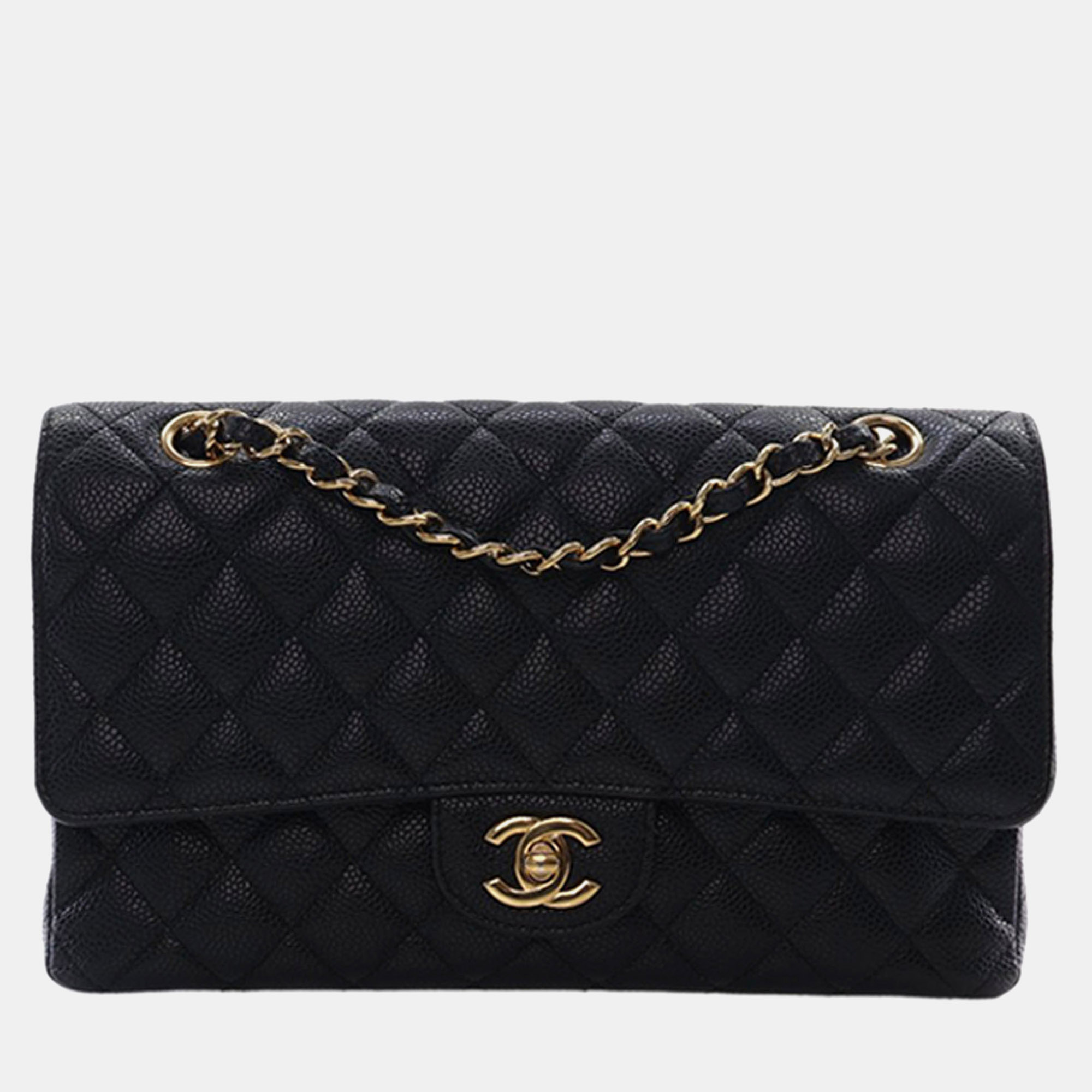 

Chanel Black Medium Classic Caviar Double Flap