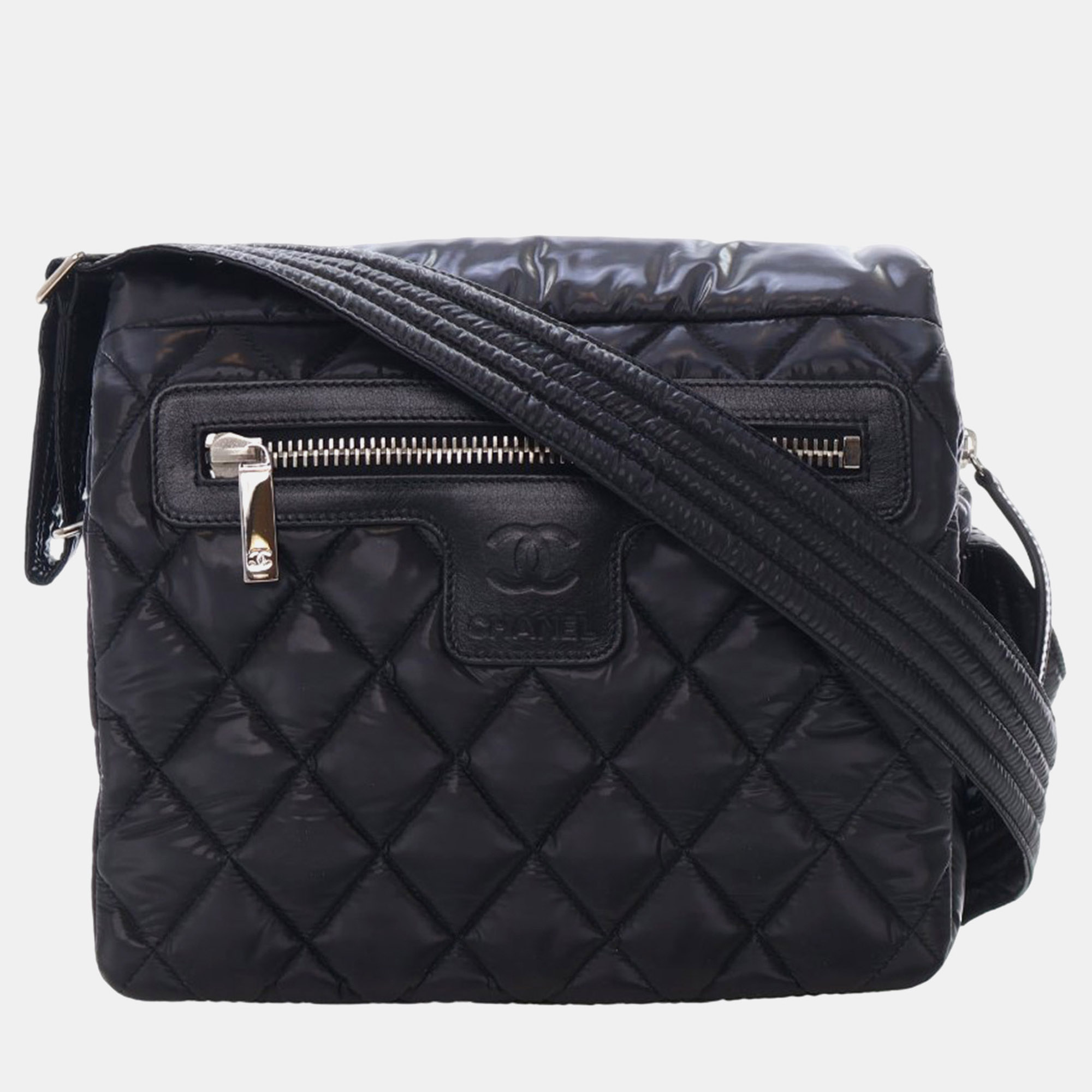 

Chanel Black Small Quilted Nylon Coco Cocoon Messenger Bag