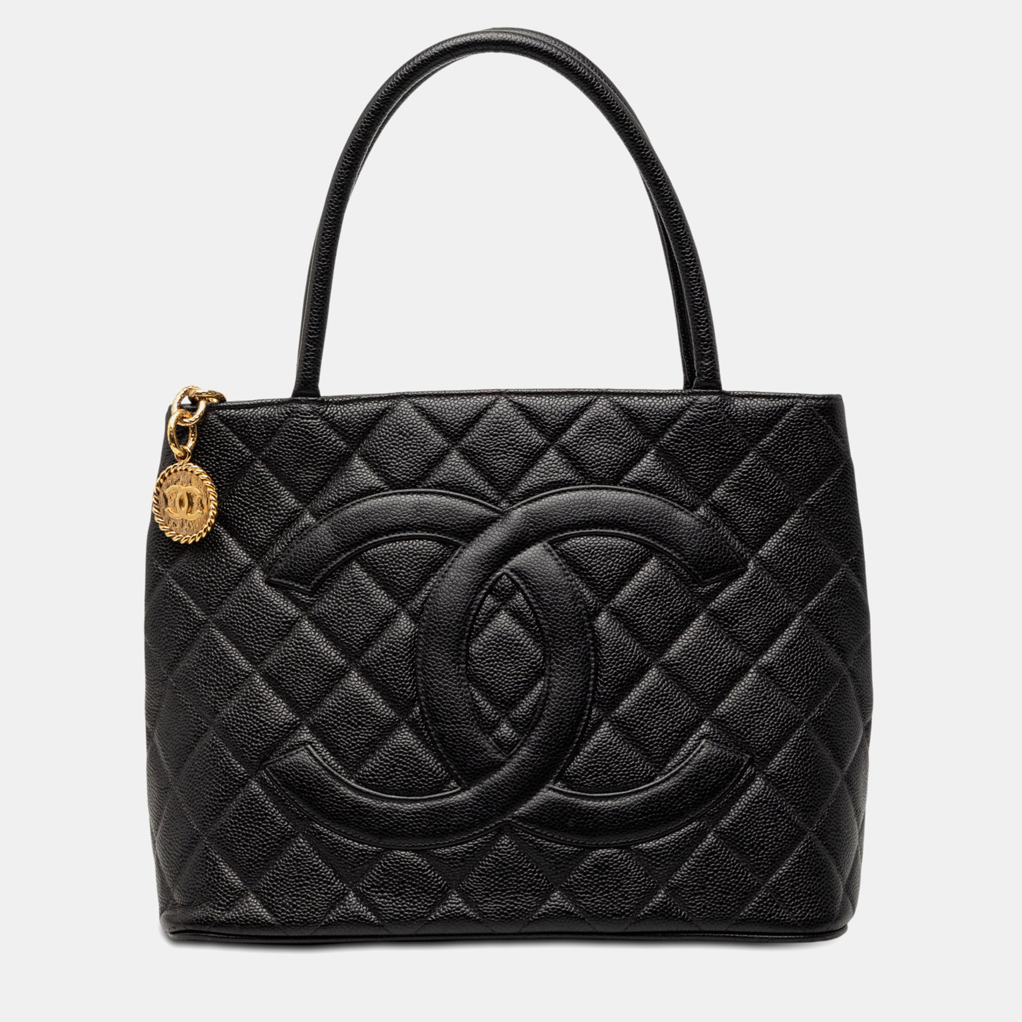 

Chanel Black Caviar Medallion Tote