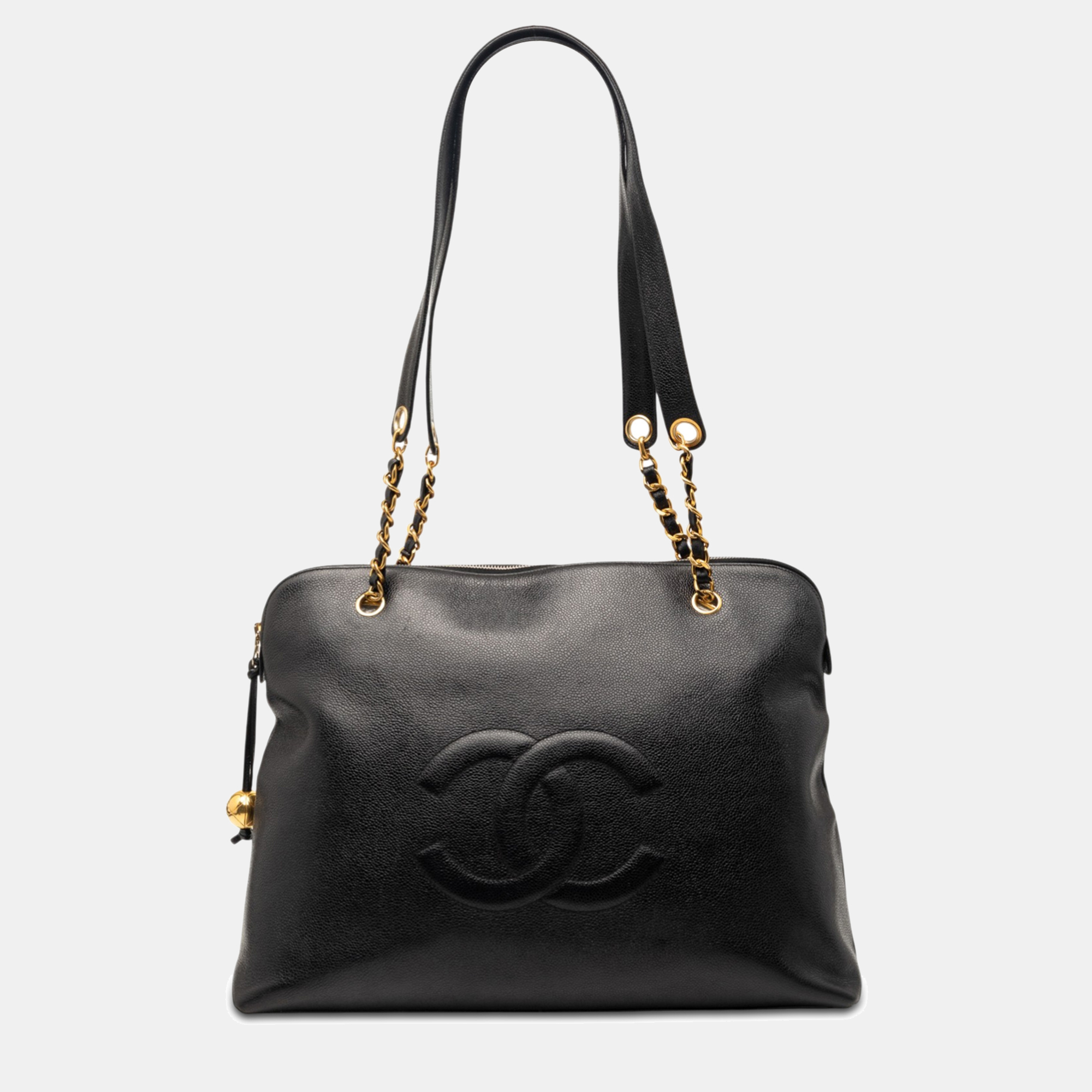 

Chanel Black CC Caviar Shoulder Bag