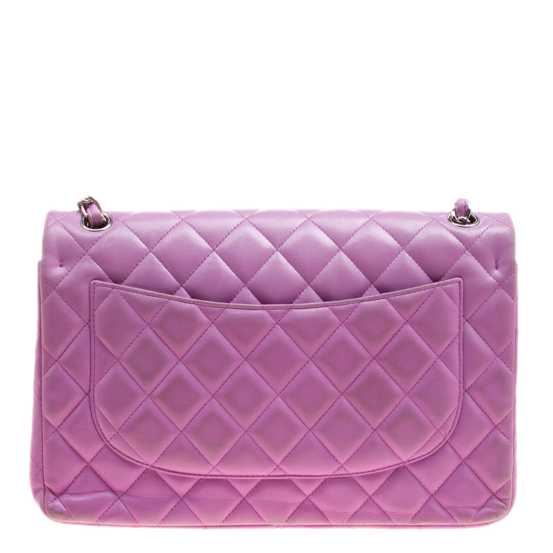 Chanel Lilac Quilted Leather Jumbo Classic Double Flap Bag Chanel | TLC