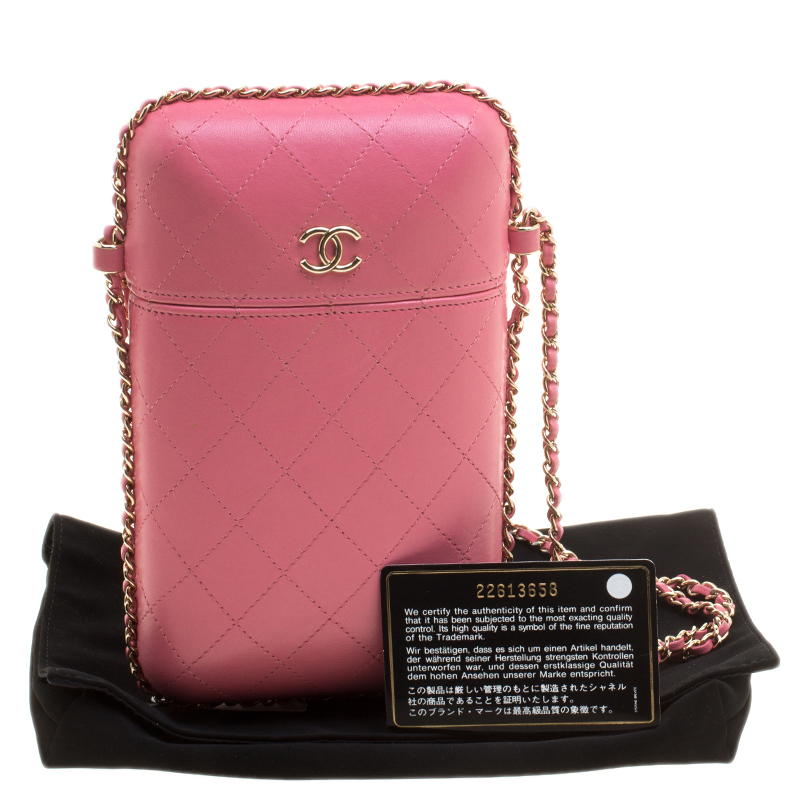 Chanel Pink Leather Crossbody Bag Chanel TLC