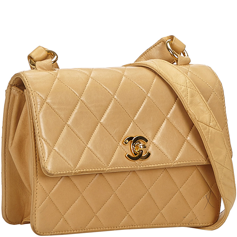 

Chanel Brown Quilted Lambskin Shoulder Bag