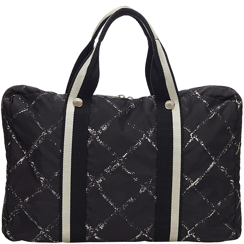 Chanel Black Nylon Travel Line Everyday Bag