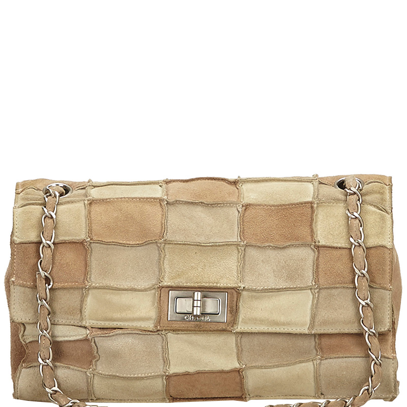 Chanel Multicolor Suede Patchwork 2.55 Reissue Flap Bag Chanel