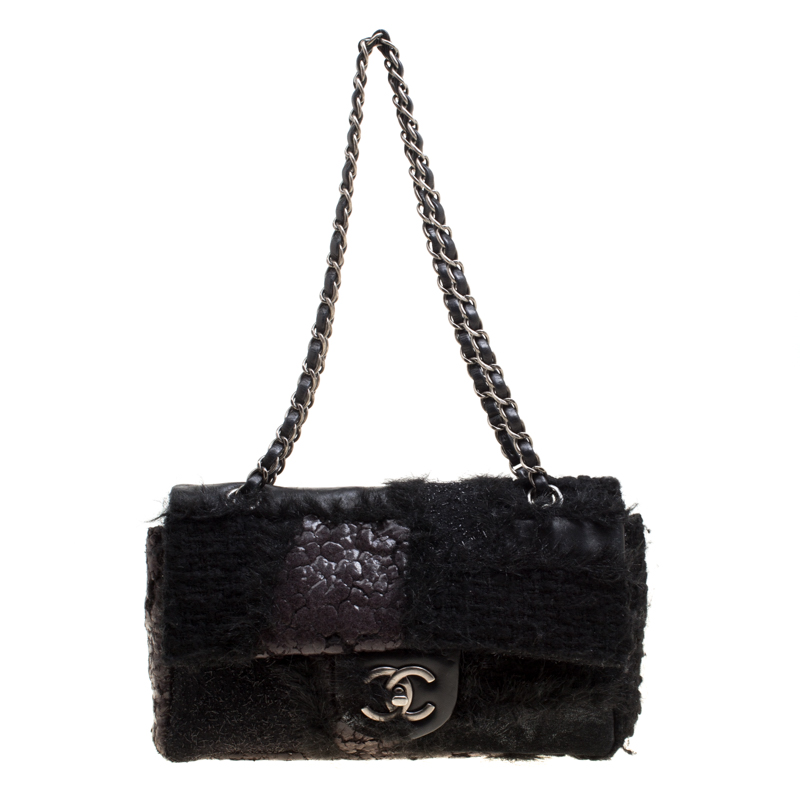 chanel fur bag