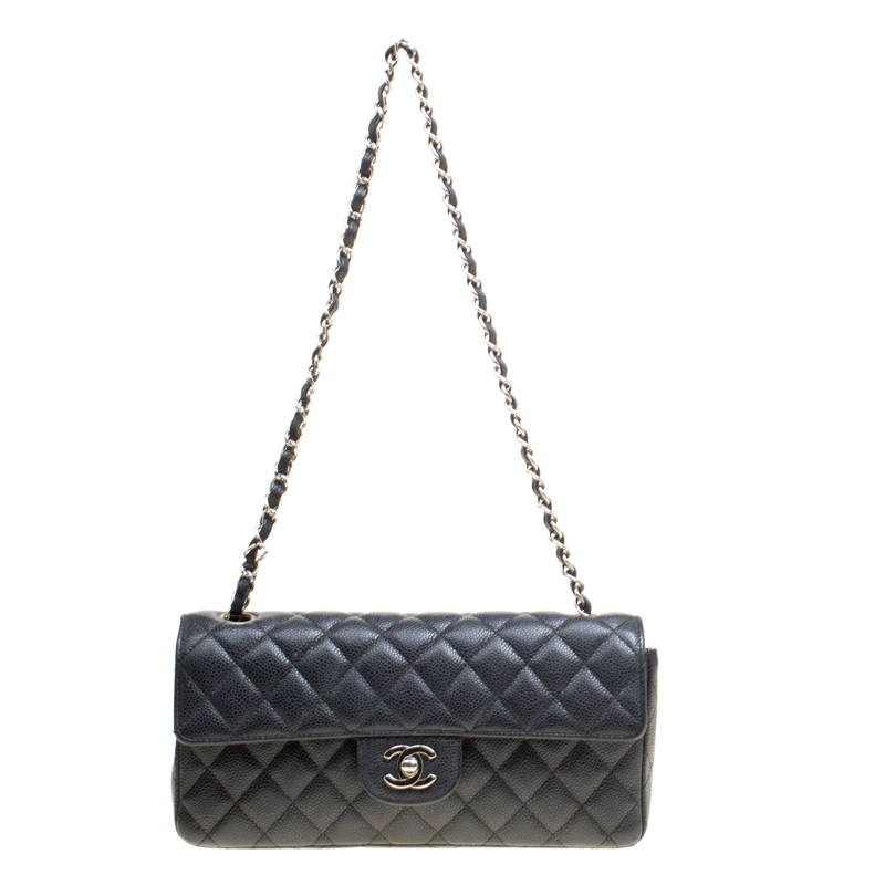 chanel black quilted flap bag