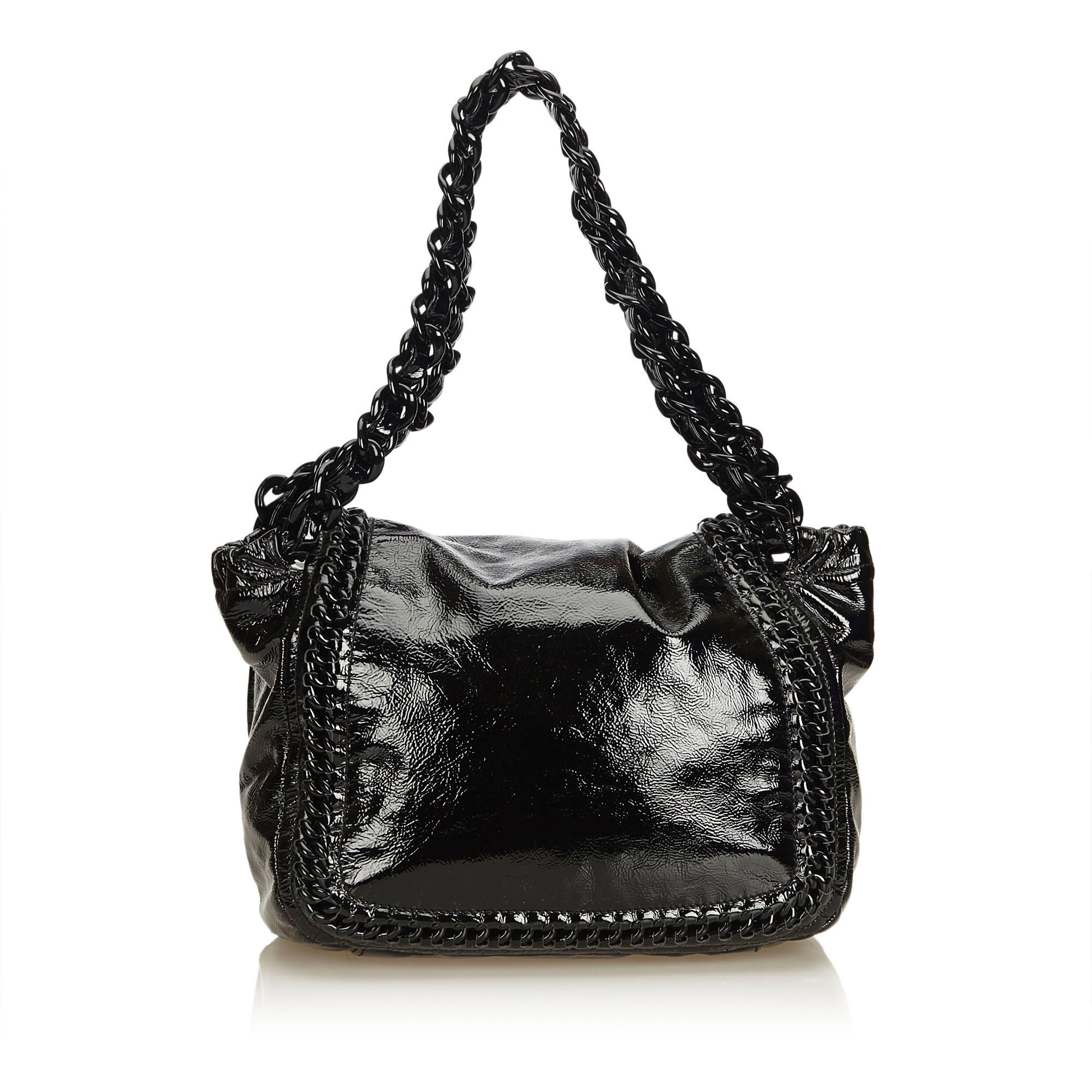 Chanel Patent Luxe Ligne Accordion Flap Bag - Black Shoulder Bags, Handbags  - CHA854093