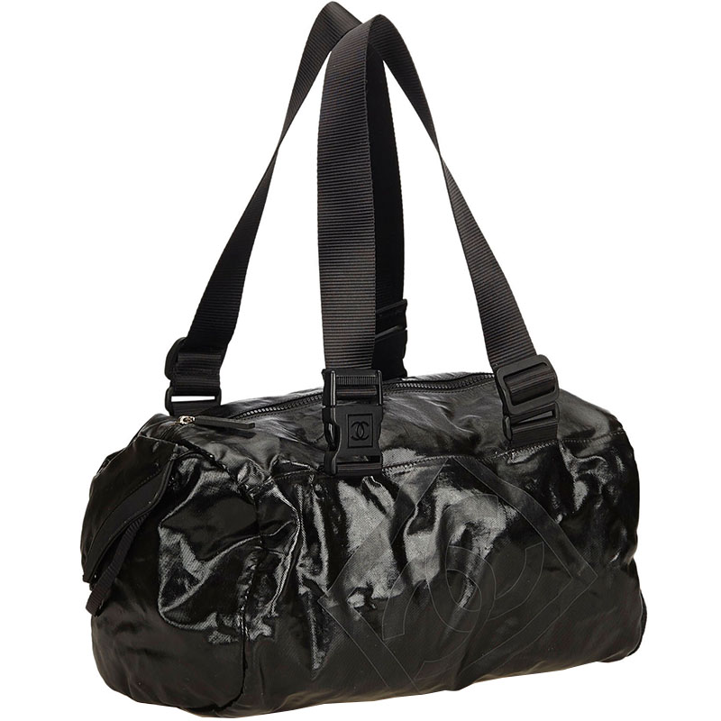 

Chanel Black Coated Canvas Sport Line Shoulder Bag