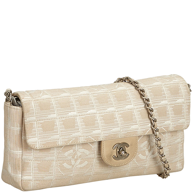 

Chanel Light Pink Canvas Flap Chain Shoulder Bag, Multicolor