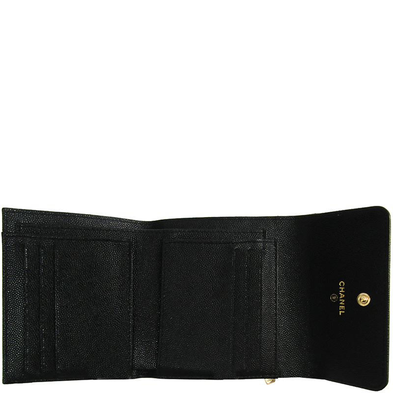 

Chanel Black Caviar Trifold Wallet
