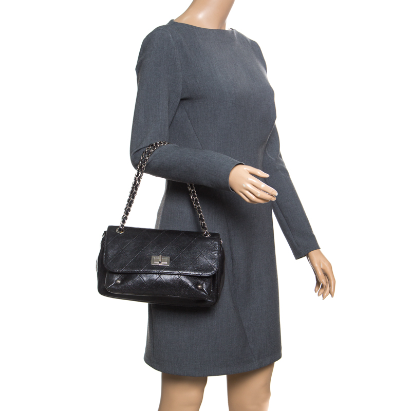 

Chanel Black Quilted Caviar Leather Reissue Shoulder Bag