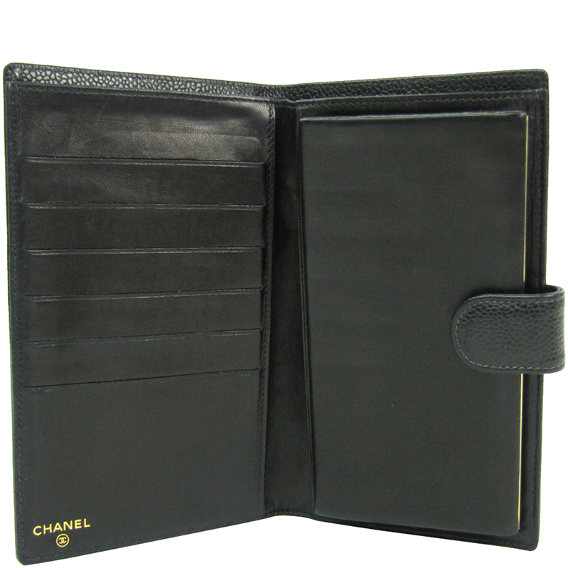 

Chanel Black Caviar French Purse Wallet