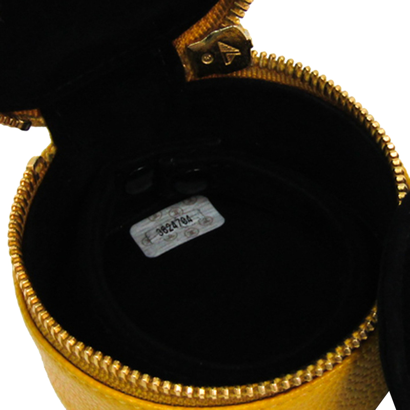 

Chanel Yellow Caviar CC Jewelry Case