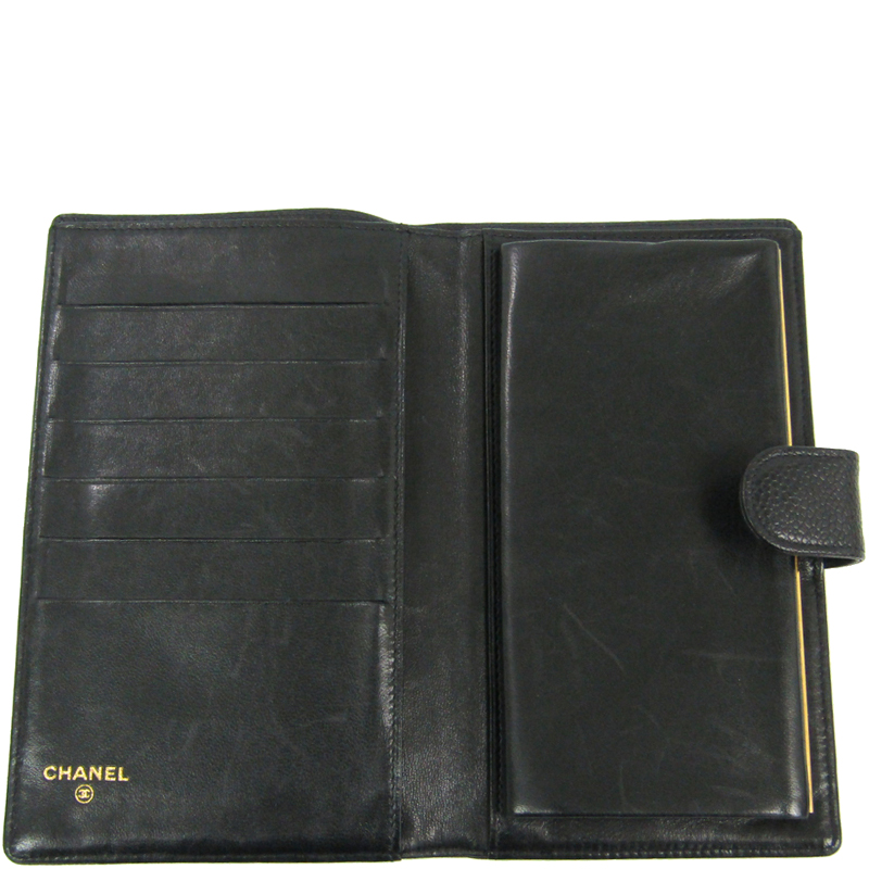 

Chanel Black Leather French Purse Wallet