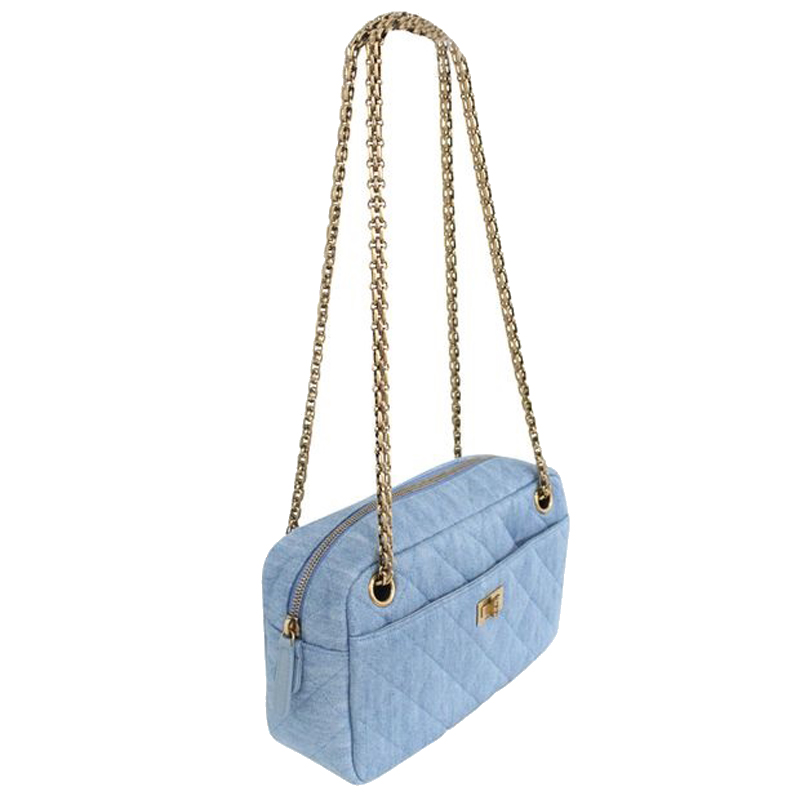 

Chanel Blue Denim Chain Shoulder Bag