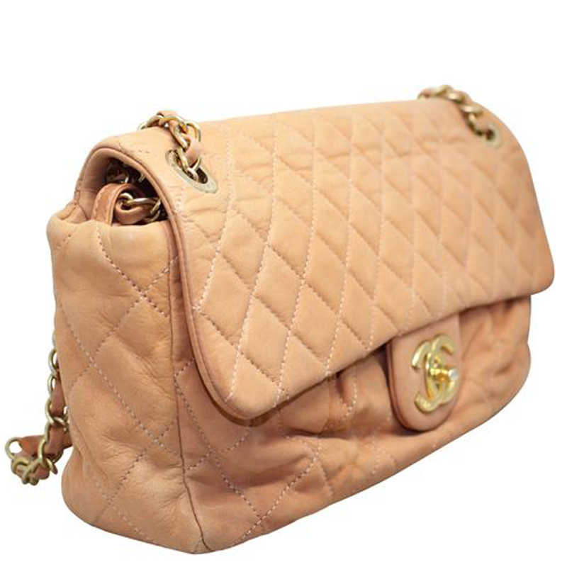 

Chanel Pink Quilted Leather Double Flap Bag