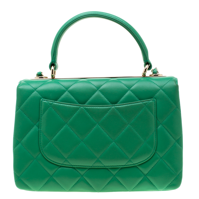 green quilted chanel bag