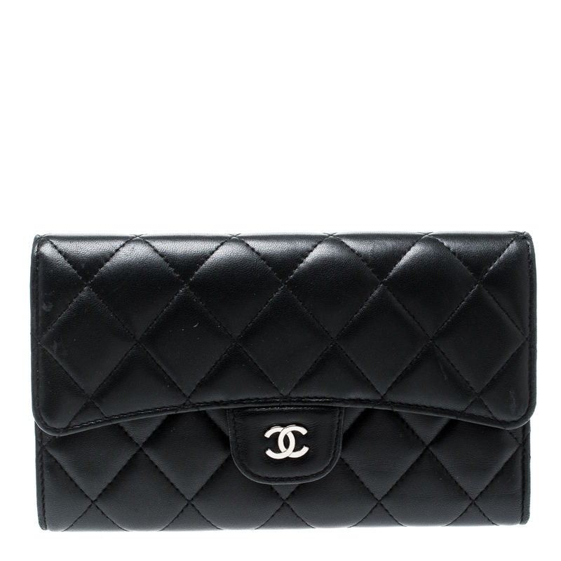 chanel trifold wallet price