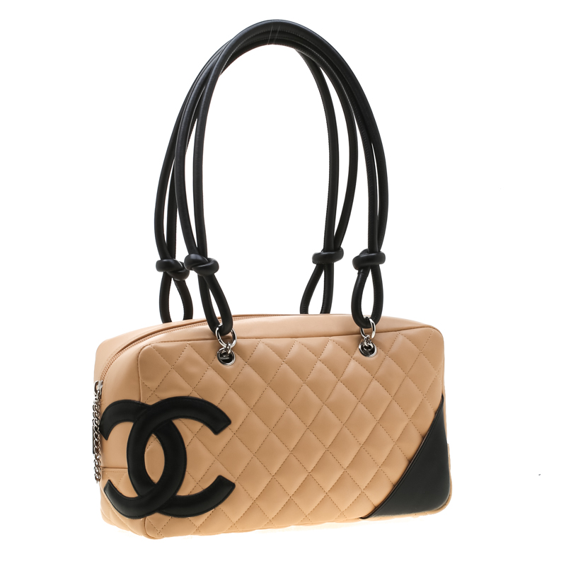 Chanel Cambon Ligne Quilted Leather Bowler Tote Bag - DDH