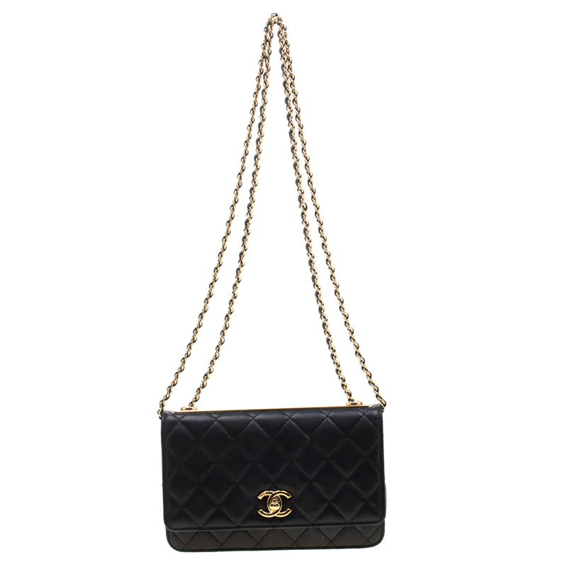 Chanel Black Quilted Leather Trendy CC Wallet On Chain Chanel | TLC