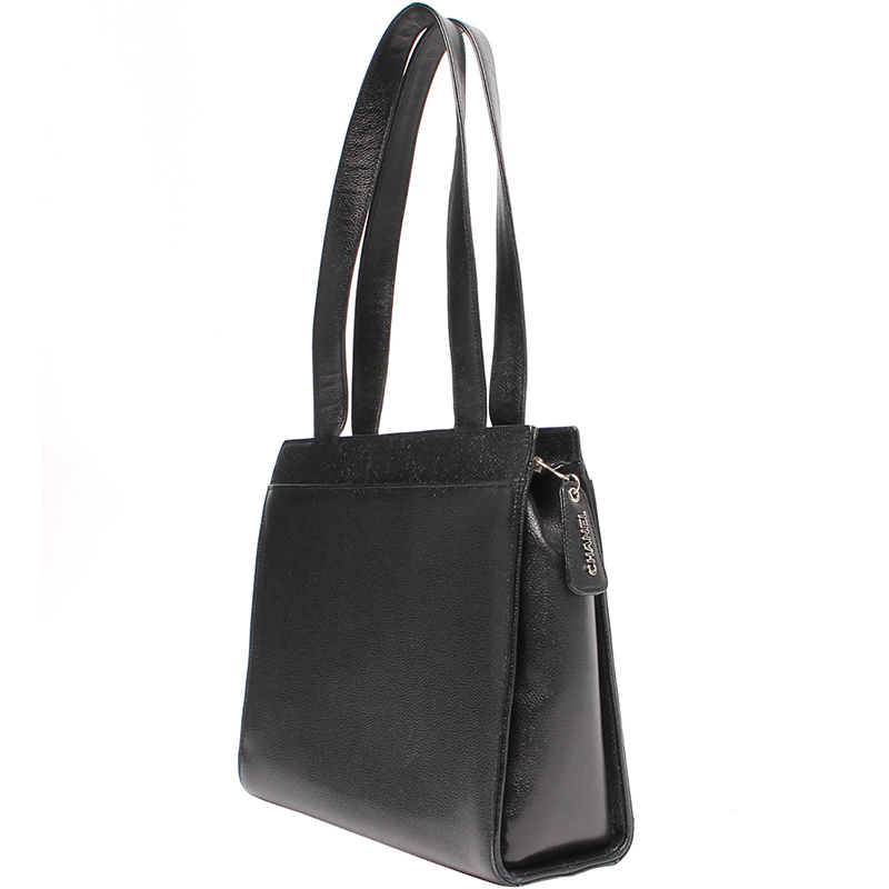 

Chanel Black Caviar Leather Shoulder Bag