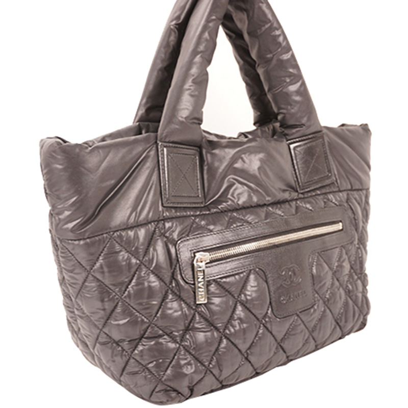 

Chanel Black Quilted Nylon Coco Hobo Bag