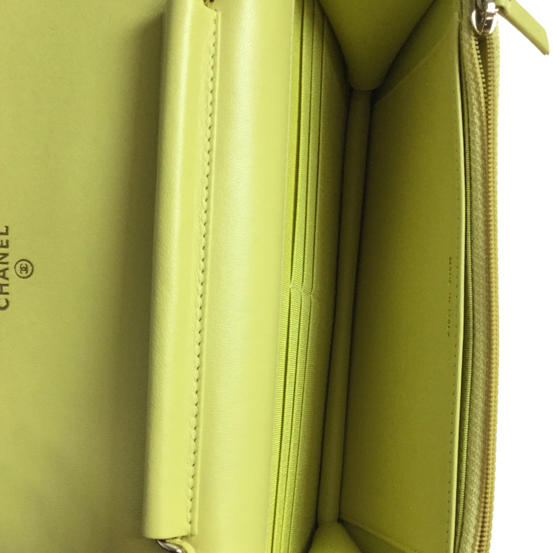 

Chanel Yellow Quilted Leather Pochette Wallet