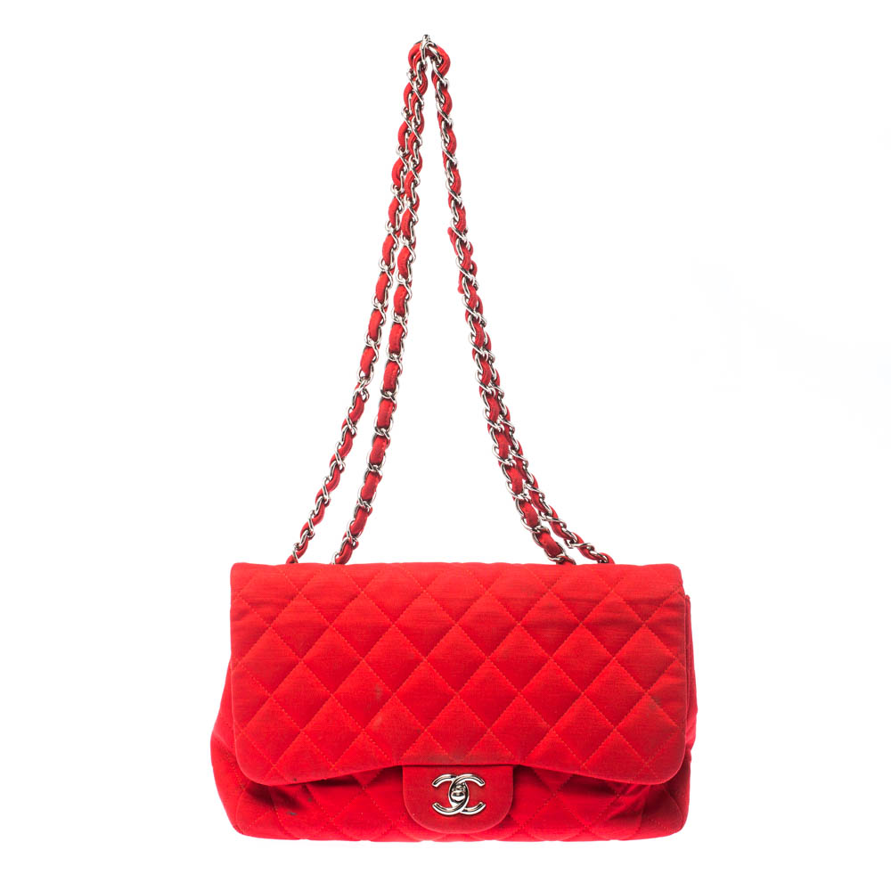 red quilted chanel purse