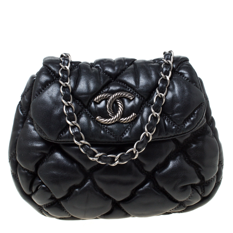 chanel bubble quilted bag