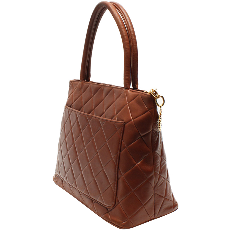 

Chanel Brown Leather Tote Bag