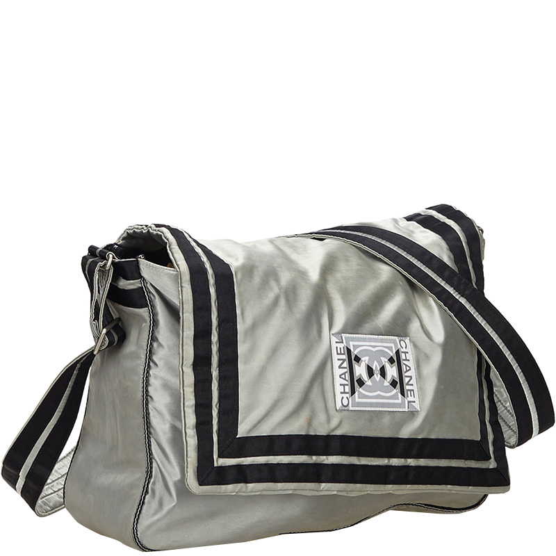 

Chanel Gray Nylon CC Sports Line Crossbody Bag, Grey
