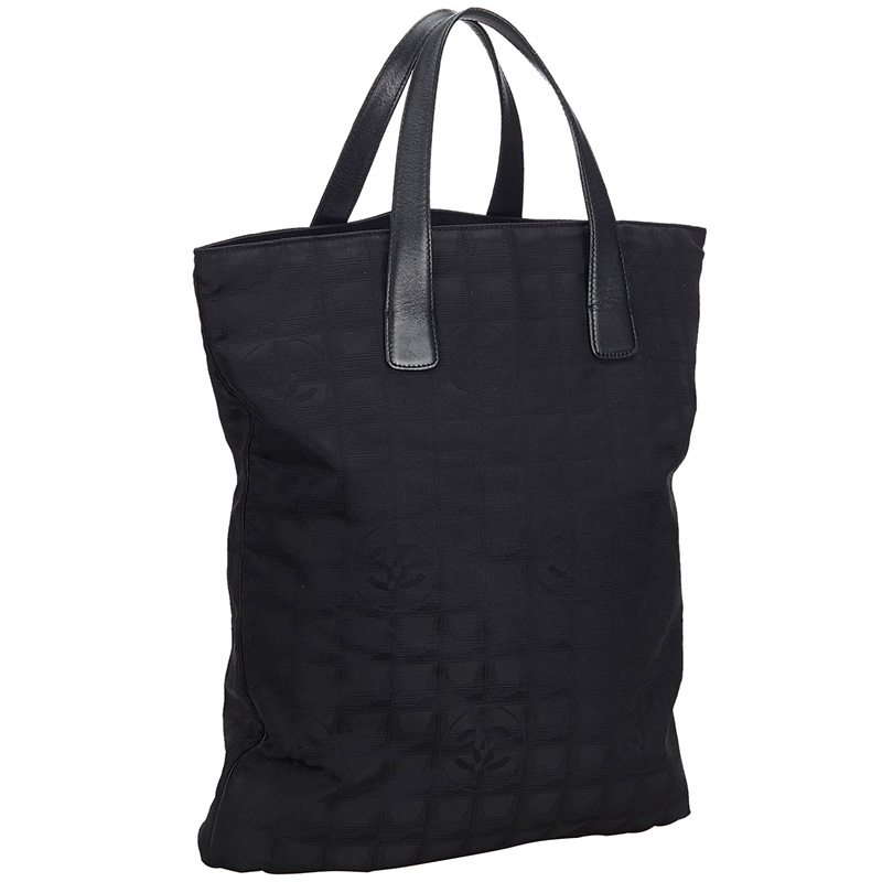 

Chanel Black Canvas New Travel Line Tote Bag