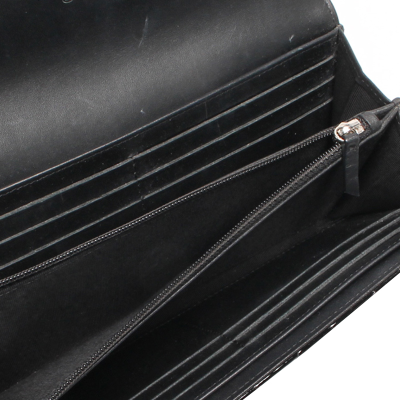 

Chanel Black Enamel Leather Long Wallet